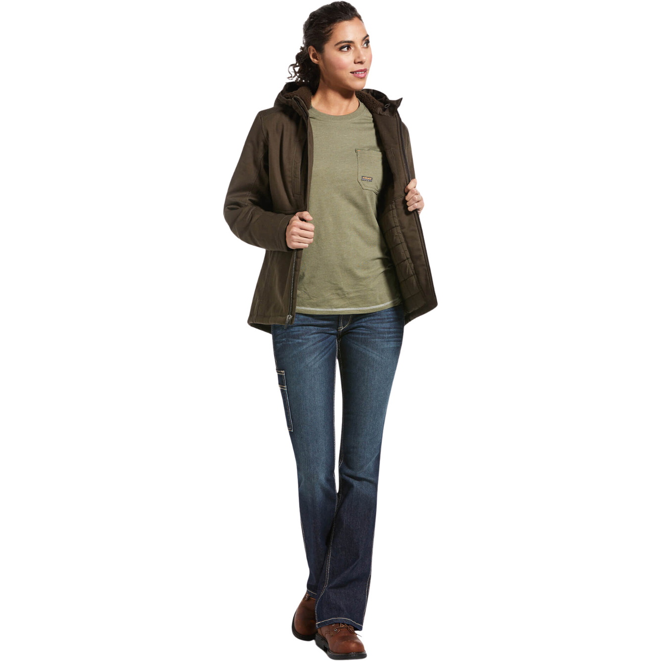 2026 Ariat Womens Rebar Duracanvas Insulated Jacket 10032918 - Wren